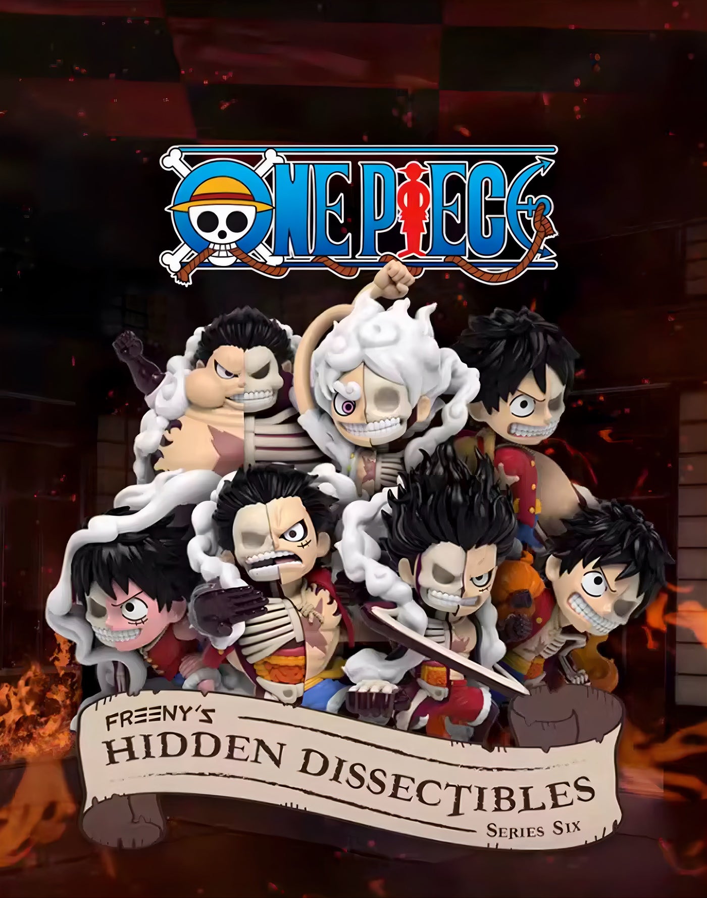 ONE PIECE フィギュア Freeny's Hidden Dissectibles Luffy's Gears Edition ブラインドボックス