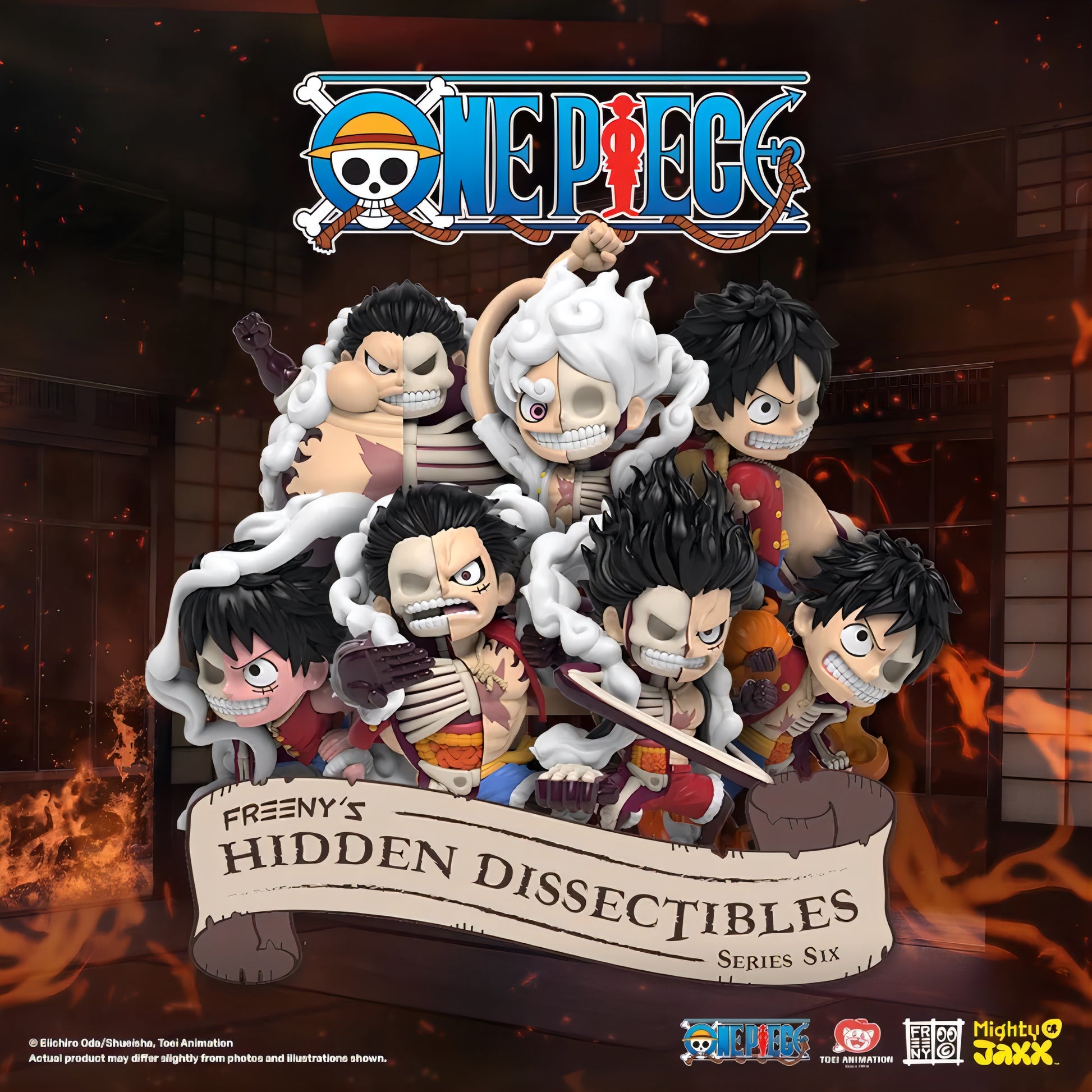 ONE PIECE ルフィ ギア形態 Freeny's Hidden Dissectibles Series 6 全種類 ブラインドボックス フィギュア MIGHTY JAXX