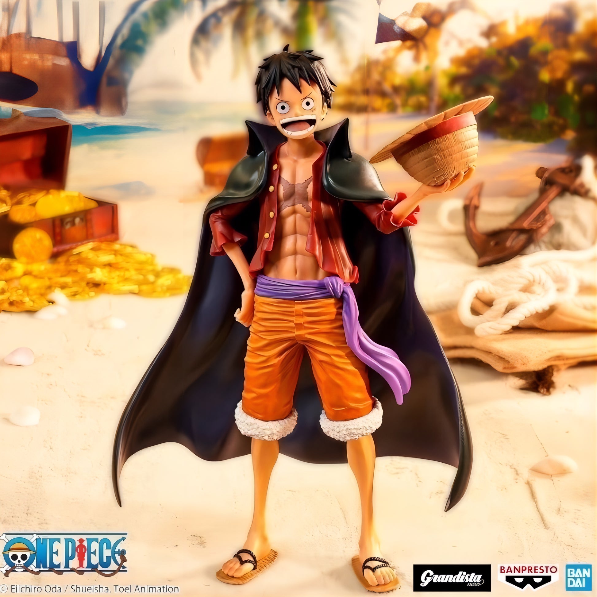  ワンピース モンキー・D・ルフィ Grandista Nero 海外限定 ワノ国ver フィギュア 正面全身 バンプレスト