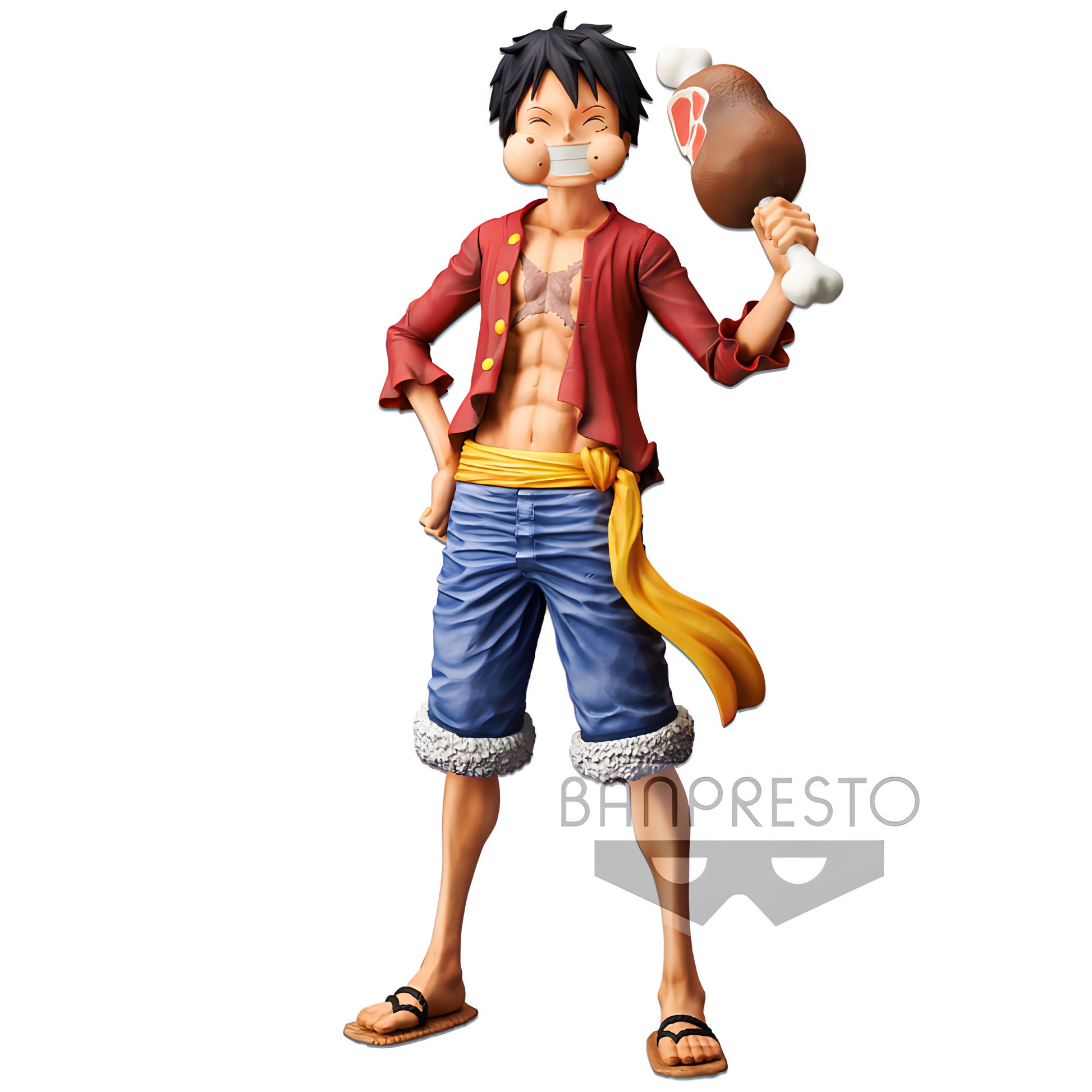 ONE PIECE モンキー・D・ルフィ Grandista Nero フィギュア 肉アクセサリー付き BANPRESTO