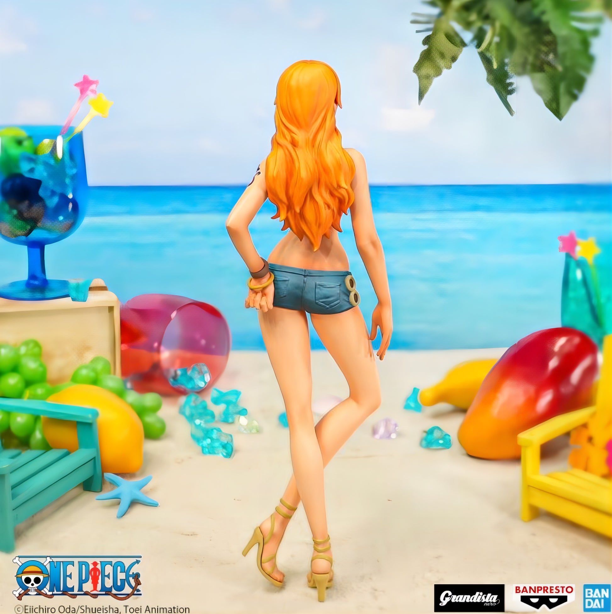 ワンピース ナミ Grandista nero 海外限定 フィギュア 背面全身 バンプレスト