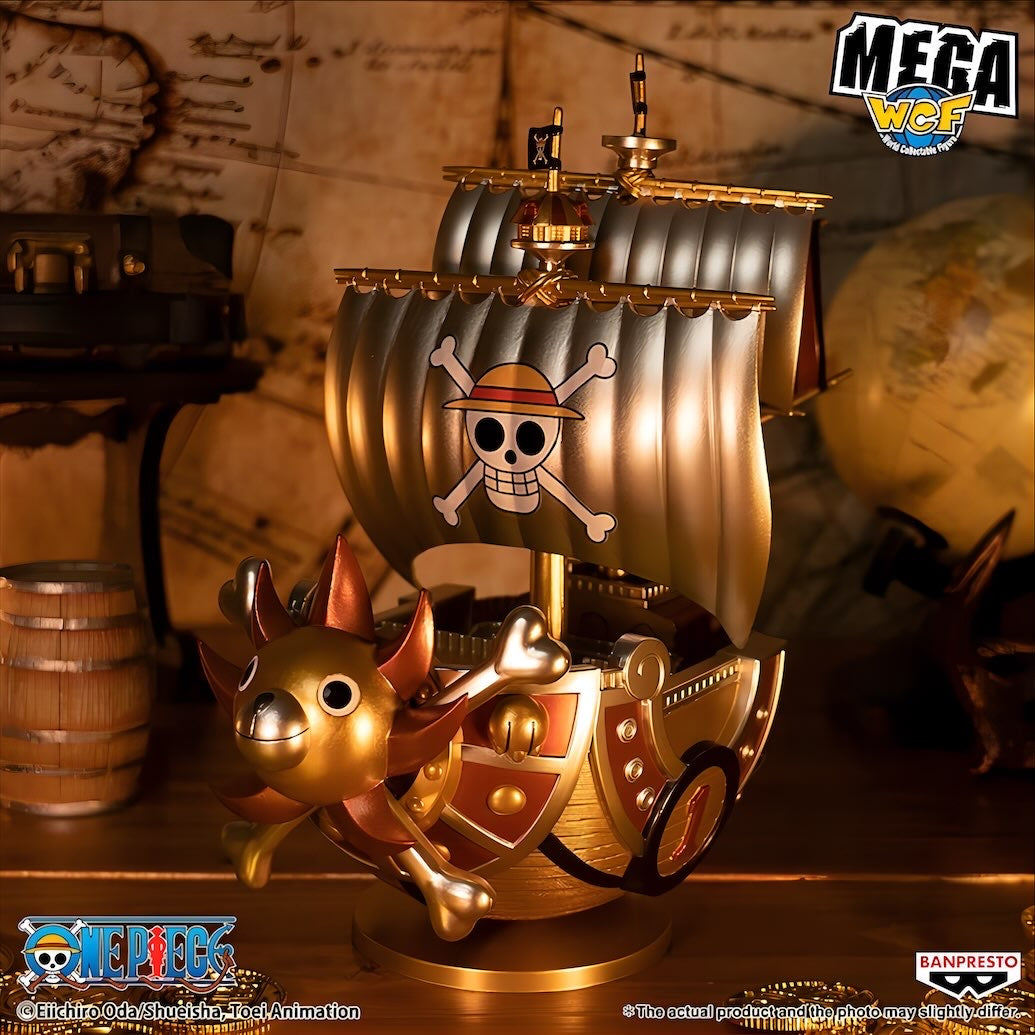 ONE PIECE サウザンド・サニー号 フィギュア MEGA WCF GOLDカラーver