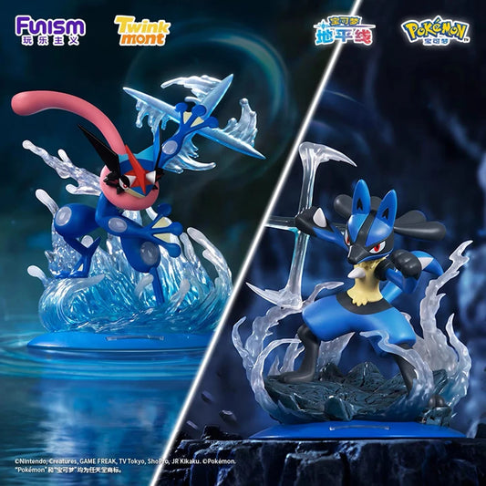ポケットモンスター サトシゲッコウガ／ルカリオ フィギュア Twinkmont 終極一撃シリーズ FUNISM エフェクト台座付きフィギュア2種類のメイン画像