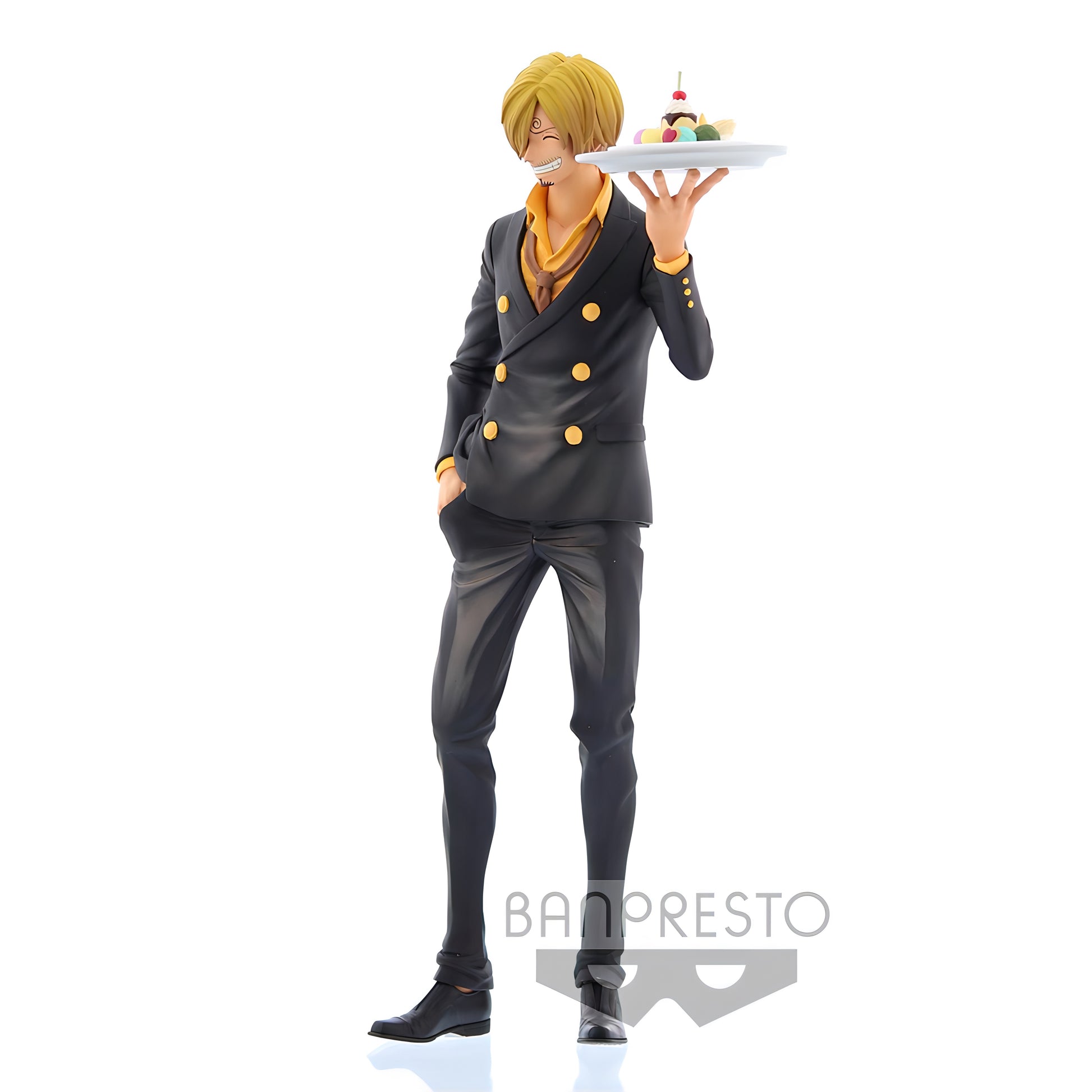 ワンピース サンジ フィギュア Grandista nero 海外限定 正面 デザート皿 BANPRESTO