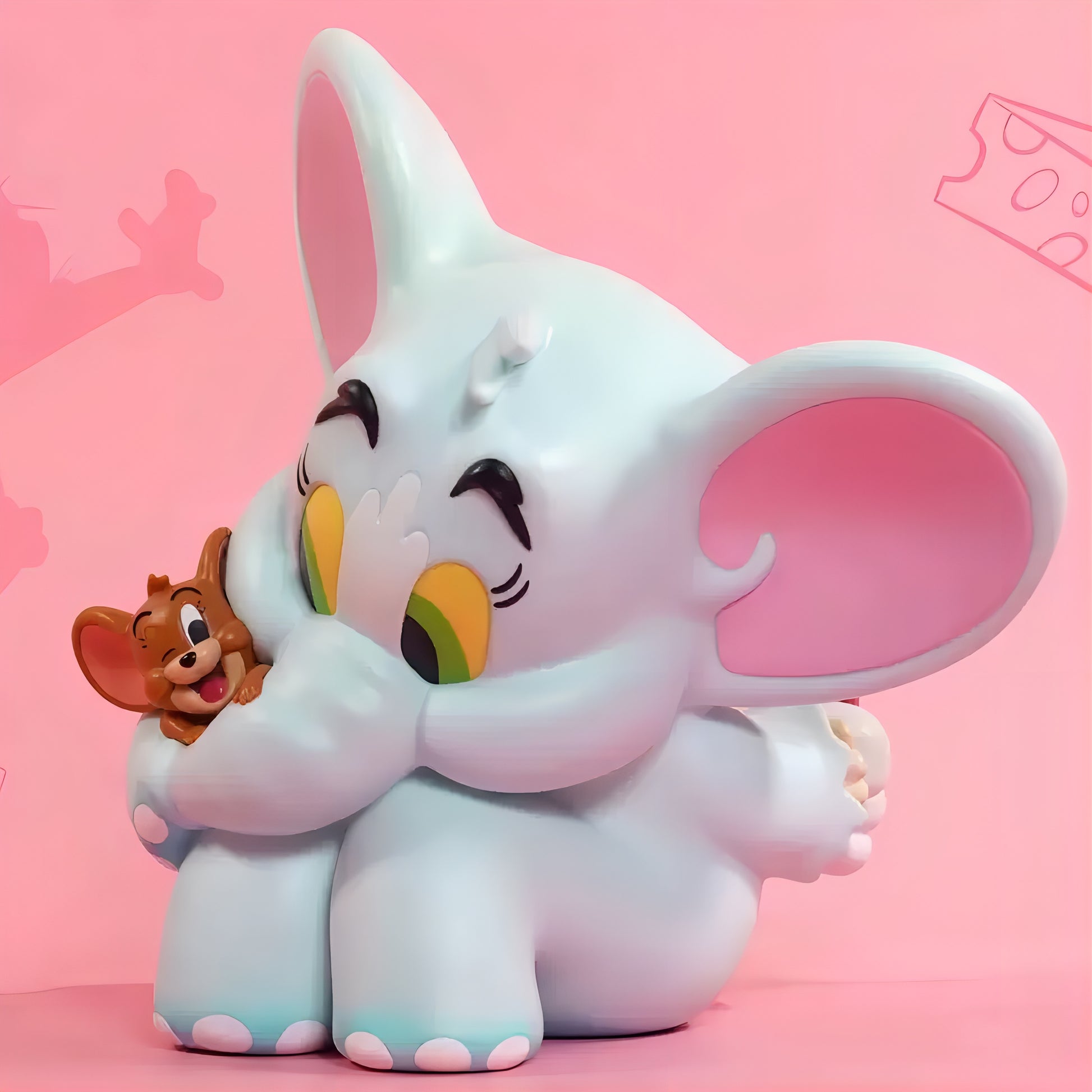 トムとジェリー 象フィギュア サイドビュー ジェリー抱っこ SOAP STUDIO