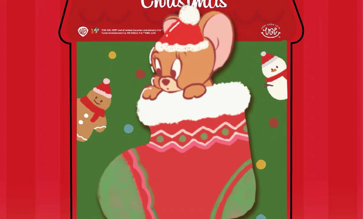 トムとジェリー ジェリー クリスマスソックス ぬいぐるみ＆ショルダーバッグセット