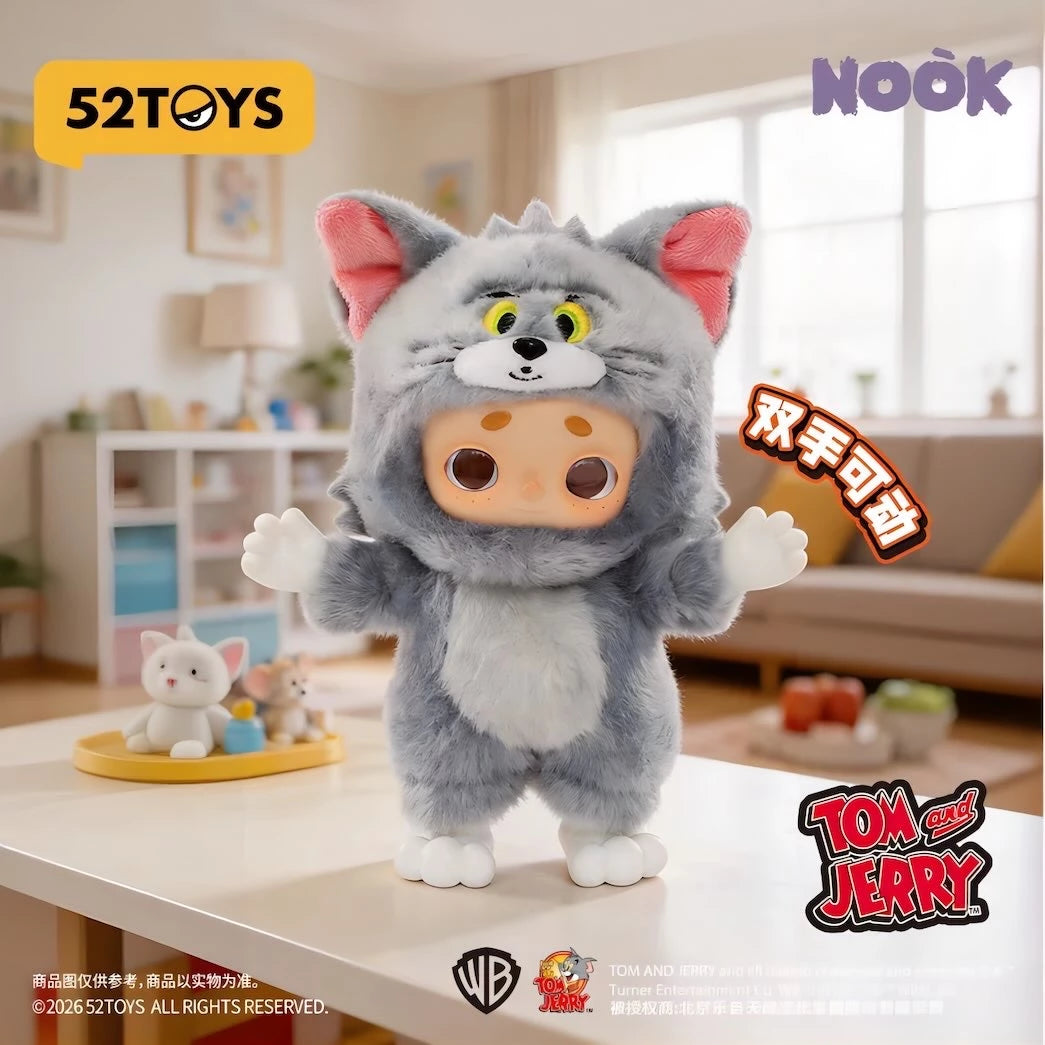 トムとジェリー NOOK コラボ限定 ぬいぐるみフィギュア 52TOYS ふわふわ素材のNOOK正面カット